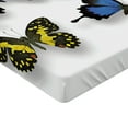 thumbnail image 2 of Ambesonne Butterfly Fitted Sheet, Nature Moths Wings, Twin Size, Multicolor, 2 of 3