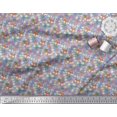 thumbnail image 3 of Soimoi Modal Satin Fabric Leaves & Fox Face Cartoon Print Fabric by The Yard 42 Inch Wide, 3 of 3