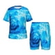 thumbnail image 1 of Balery Blue Shell Conjunto de Pijama Infantil de Manga Corta con Estampado – Ropa de Dormir de Algodón Suave-Small, 1 of 6