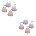 thumbnail image 3 of Llavero Inteprter 4 Uds blanco ligero portátil soporte transparente accesorio llaves billetera teléfono móvil, 3 of 6