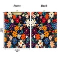 thumbnail image 5 of FORMRS Acrylic Clipboard with Low Profile Clip Standard A4 Letter Size, 12.5" x 9", Bright Colorful Flowers Pattern, 5 of 8