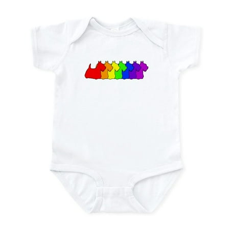 

CafePress - Rainbow Scottie Infant Bodysuit - Baby Light Bodysuit Size Newborn - 24 Months