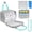 Gray, variant on Wearable Breast Pump Bag with Insulated Cooler Compartment, Travel Carrying Case Compatible with Momcozy, Elvie and Medela Breast Pump Series, Includes Ice Pack & Waterproof Mat for Breastfeeding Acc
