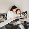 thumbnail image 4 of Homewish Boston Terrier Dog Queen Comforter Set,Kawaii Animal Comforter Sets Queen,Beige,Light Gray Reversible,3-Piece,1 Comforter and 2 Pillowcases, 4 of 7
