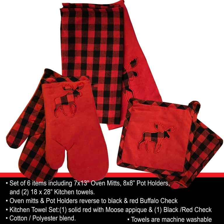 Buffalo Check 6-Piece Towel Set