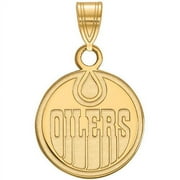 14K Yellow Gold NHL LogoArt Edmonton Oilers Small Pendant