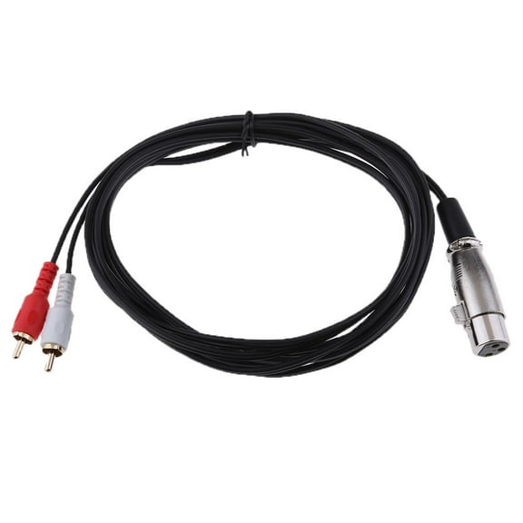Double Male to XLR 3-pin Female Adapter Cable, Perfect for , , Speaker System,