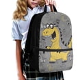 thumbnail image 2 of Uorisanigo Kids School Backpack with Padded Straps, Dinosaur Print School Bag for Boys 6-12 Year Old, Durable Lightweight Multifunctional Large Capacity Universal Fit Schools, Travel & Sports, 2 of 6