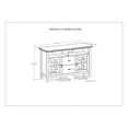 thumbnail image 2 of Pemberly Row SOLID WOOD 48 inch Wide Contemporary TV Media Stand in Russet Brown, 2 of 10