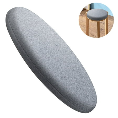 

1 pcs Stool Cushion Round Comfortable Memory Foam Padded Stool Covers Bar Seat Cushion with Elastic and Non-Slip Band Light Grey Diameter 35 CM F103254