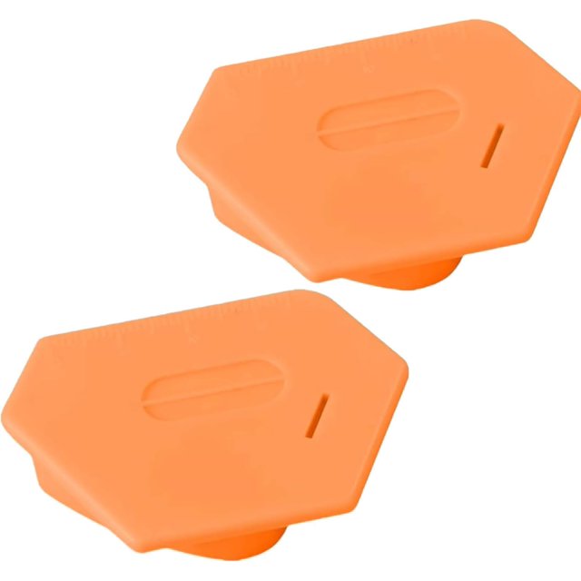 HUGFEGWE Magnetic Seam Guide for Sewing Machine, Polygonal Multifucntional Seam Guide Hemmer Guide with Scale, Sewing Machine Multi-Purpose Tool Universal Sewing Accessories (Orange 2pcs) U2537-15229