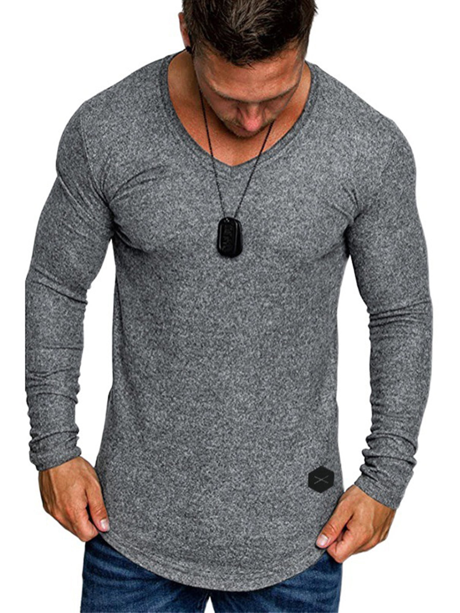 Men's fashion new US hooded irregular T-shirt tops size CN M L XL black or white 