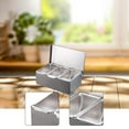 thumbnail image 6 of CarpNettore Condiment Jars Eay to Clean Stainless Steel, Condiment Server Organizer, Topping 3 Grids, 6 of 9