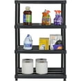 thumbnail image 5 of Muscle Rack 36"W x 24"D x 56"H 4-Shelf Resin Shelving Unit, 600 lb Capacity, Black, 5 of 6