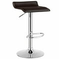 thumbnail image 5 of Resenkos Set of 2 PU Leather Bar Stools Dining Chairs with Adjustable Counter Height Footrest, Brown, 5 of 6