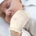 thumbnail image 4 of Gentle Infant Cotton Scratch Prevention Mittens Breathable Designs Hand Protectors for Sensitive Skin 0 to 24 Months, 4 of 9