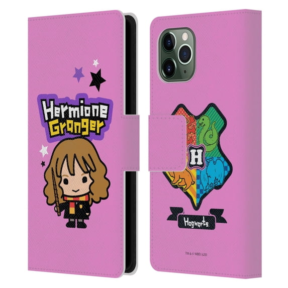 Head Case Designs Officially Licensed Harry Potter Deathly Hallows XXVIII Hermione Granger Leather Book Wallet Case Cover Compatible with Apple iPhone 11 Pro