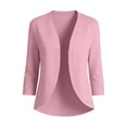 thumbnail image 5 of LIaqionyy Cropped Cardigan for Womens Open Front Summer Lightweight Cover up Dresses 3/4 Sleeve Cardigans, 5 of 7