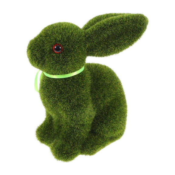 Raindrops Rabbit Bunny Topiary Decorative Flocked Easter Home Baby