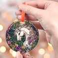 thumbnail image 4 of Ornament Window Hanging, Unicorn Flowers Suncatcher for Doors Home Sun Catchers Decoration and Christmas, Mother's Day Birthday Gifts for Women, Men, and Mom, 2025, Seasonal, 4 of 5