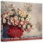 Claude Monet "Red Vase" Wrapped Canvas Art