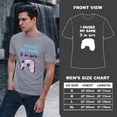 thumbnail image 4 of Greenyef Graphics I Paused My Game to Be Here Video Gamer Gift for Men Teenagers Gaming Funny Graphic T-Shirt Style-26 (Gray, Medium), 4 of 6