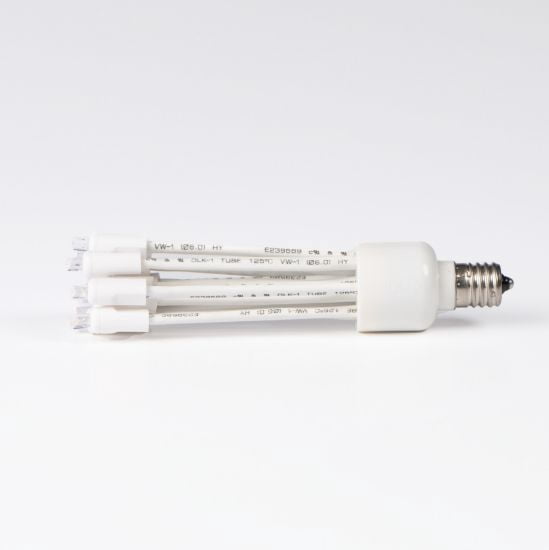 C9 Glitzer® - Twinkle Pure White lights with white base