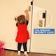 thumbnail image 4 of Paquete de 6 refuerzos de cerradura de puerta de seguridad para el hogar con 48 tornillos Cerradura de puerta a prueba de niños para puertas interiores Cerradura nocturna para defender su hogar (negro, 4 of 5