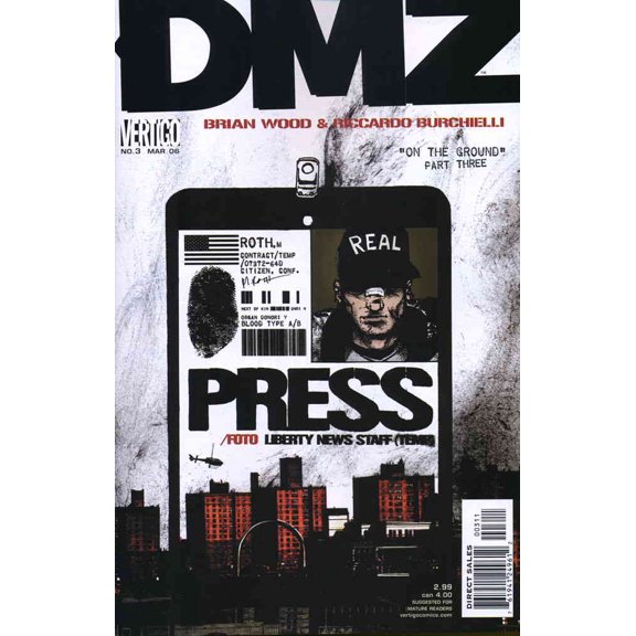 DMZ #3 VF ; DC/Vertigo Comic Book