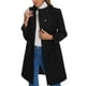 thumbnail image 1 of Abrigo de cuello alto INSPIRE CHIC para mujer, abrigo de invierno de manga larga L Negro, 1 of 6