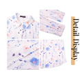 thumbnail image 6 of Fantaslook Womens Button Down Shirts Boho Floral Printed Long Sleeve Blouses Business Work Shirt Dressy Casual Loose Tops, 6 of 10