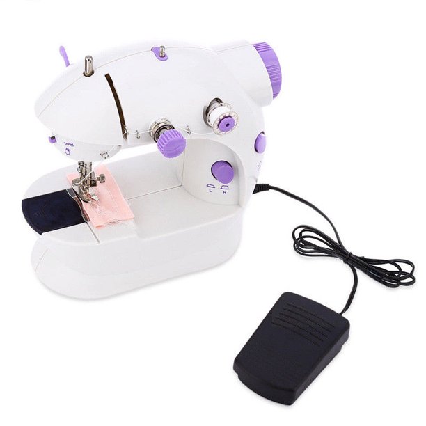 Mini 2-Speed Portable Sewing Machine With Light and Cutter with US plug ...