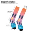 thumbnail image 5 of Bingfone Compression Socks For Women And Men Long Socks For Running Athletic Cycling Nurse-Beach With Palm Trees, 5 of 9