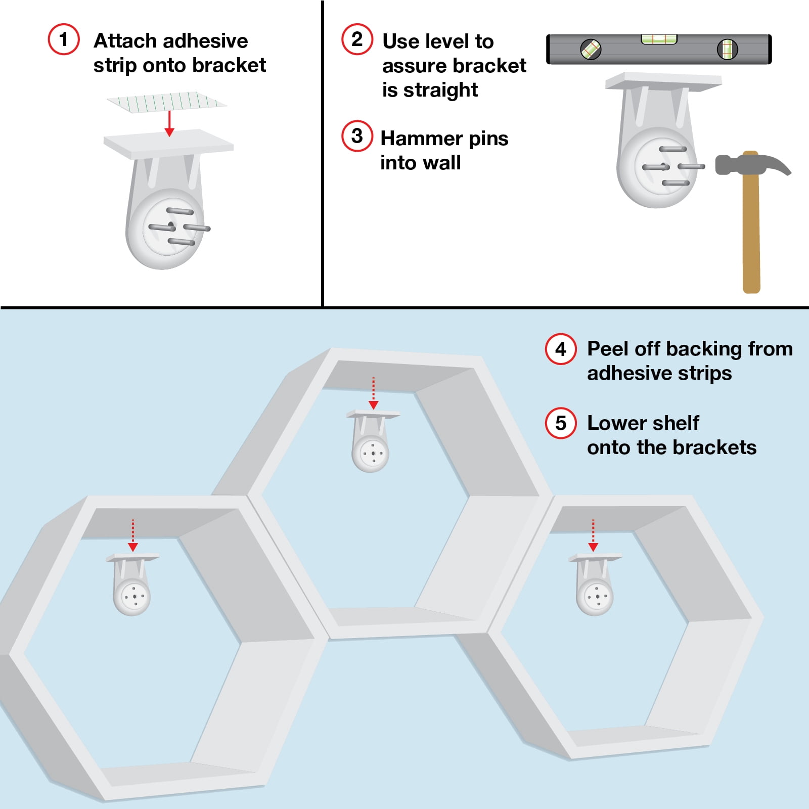 Excello Global Products Honeycomb Toilet Paper Holder with Bees - Holds 9 Rolls - Multiple Configurations, White