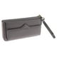 thumbnail image 1 of Cartera de mujer Cartera grande Organizador de tarjetero de embrague Monedero para mujer gris, 1 of 9