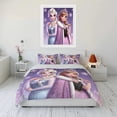 thumbnail image 2 of Disney Frozen Elsa Princess Bedding Set Cartoon Baby 3 Pieces Bed Set, 2 of 8