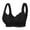 Black, variant on No Underwire Lace Bras for Women Sponge Cup Front Closure Bra for Seniors Plus Size Full Coverage Bra No Wire Bras Black 105G