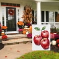thumbnail image 6 of Fall-featured Hand Drawn Washable Porch Flag, Apples Fruits Watercolor Versatile Garden Decoration Durable Fall Vintage Yard Flag for Lawn Backyard Decoration, (28x40 Inch), 6 of 6