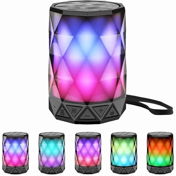 wonima11 Portable Bluetooth Speakers, Night Light Waterproof, Lightweight Portable Speakers for Travel, Pool, Beach, Biking, Kayak, Gifts for Kids, Women