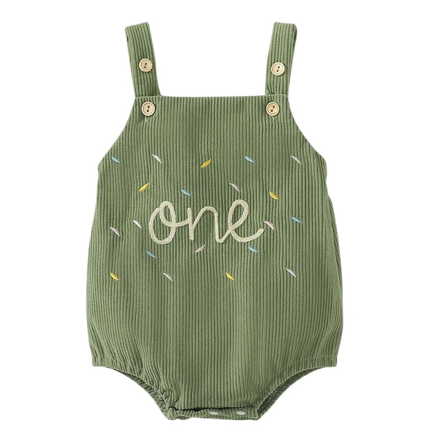 MeetoTime Baby Boys Girls Jumpsuits Printed Embroidered Suspender Newborn Infant Rompers Baby Crawling Clothes