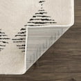 thumbnail image 5 of Hauteloom Mahsa Living Room, Bedroom Area Rug - Bohemian Farmhouse Square Tile Pattern - Cream, Black - 6'7" x 9', 5 of 16