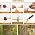 thumbnail image 5 of Corde à Linge Rétractable, Corde à Linge Portable pour Camping 8m, Corde à Linge Extérieure, avec Boucle de Fixation Stable + Clip, pour Camping Intérieur Extérieur, 5 of 5