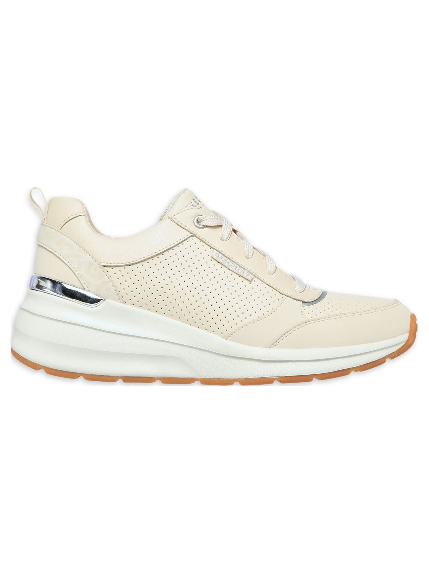 Skechers Women's Street Billion Subtle Spots Lace-up Wedge Casual Sneaker