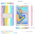 thumbnail image 2 of XYX Case for Samsung Galaxy Tab A 10.1 inch 2019 (SM-T510/SM-T515), Dual Layer Slim Heavy Shockproof Rugged Protective Cover Case with Kickstand (Colourful Pink), 2 of 7