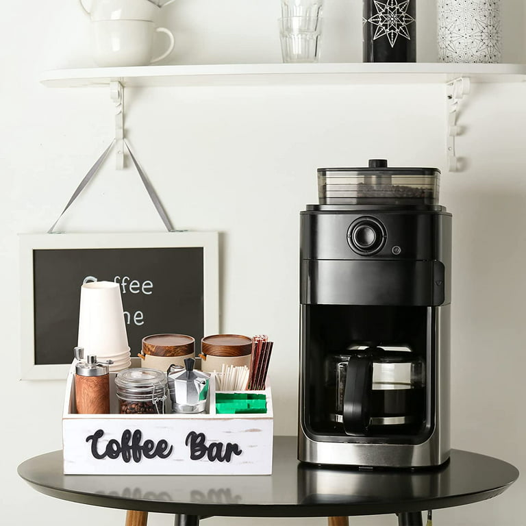Wooden coffee box/Coffee bar box/ Countertop coffee box/Coffee