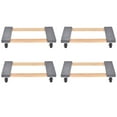 thumbnail image 1 of Costway 4PCS 30" x 18" Dolly Moving Carrier Mover Handle Casters 1000lb, 1 of 8