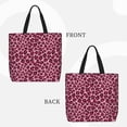 thumbnail image 2 of Balery Rose Leopard Print Bolsa de Mano para Mujeres con Cremallera, Bolsa de Gimnasio con Compartimentos, Bolsa para Laptop, Bolsa para Trabajo, 2 of 7