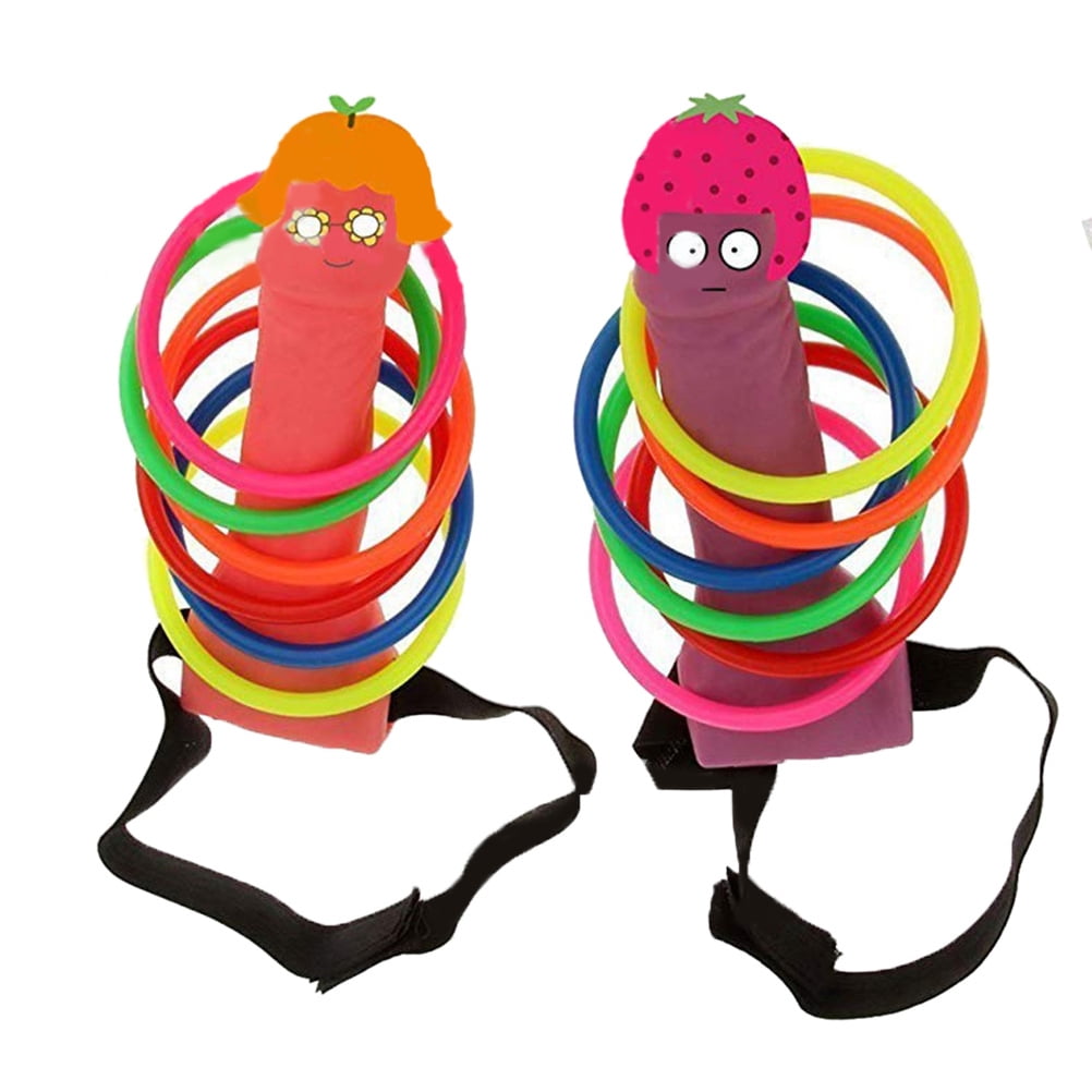 Bachelorette Party Favors Toys Head Ring Girls Night Out Hen Games-Ring Toss Set 