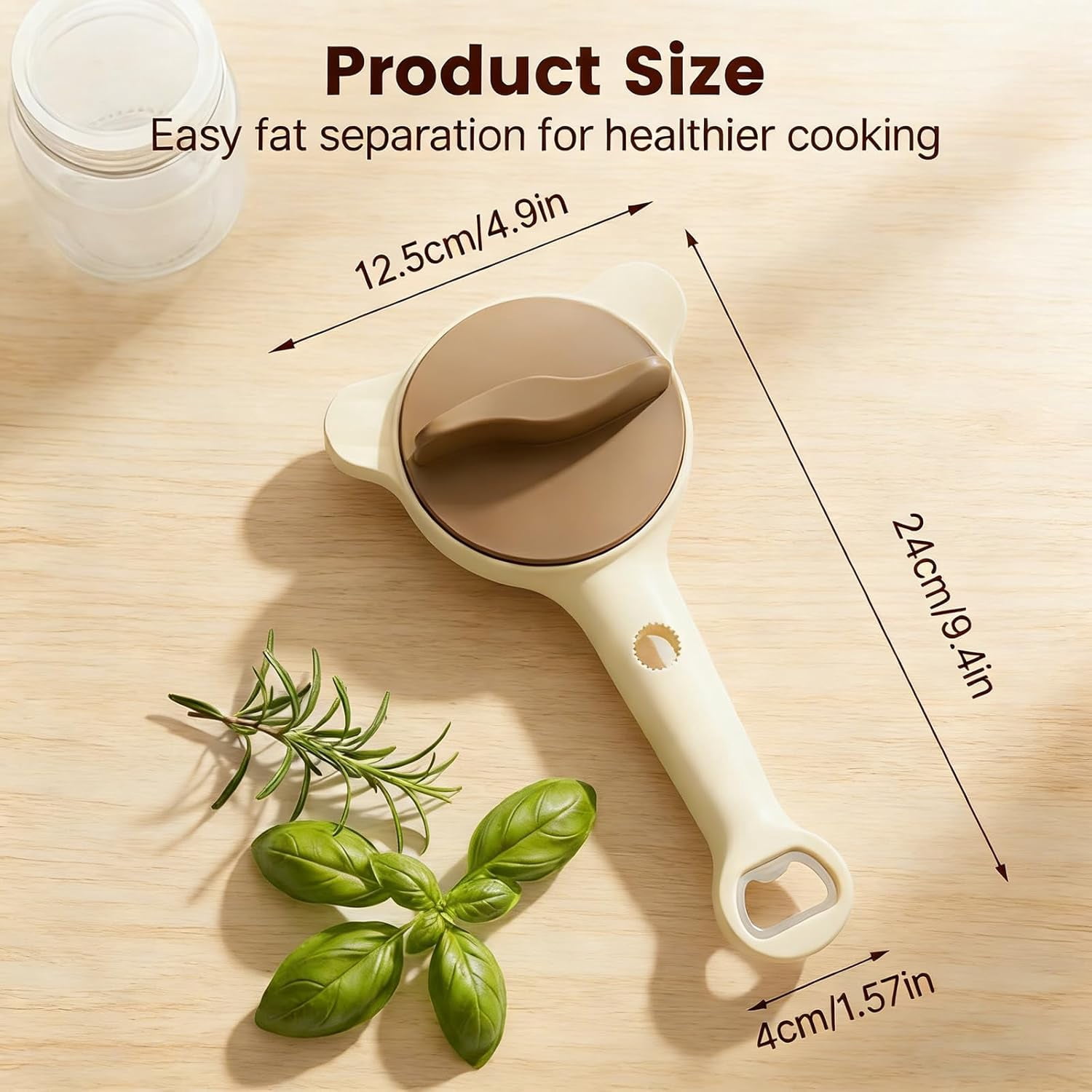 4 in 1 Multi-Purpose Jar Opener, Adjustable Three Claw Non-Slip Bottle Opener for Jars Cans Wine Bottles, Home Kitchen Helper for Seniors