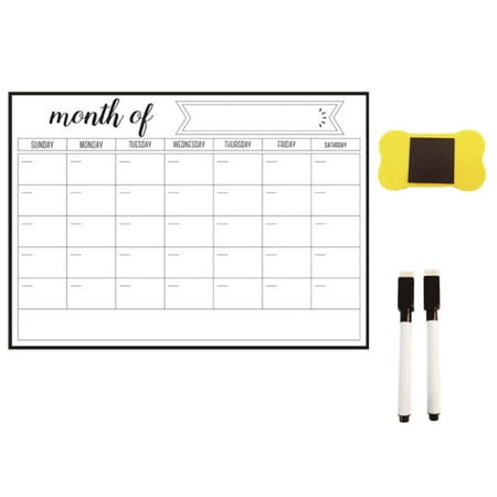 

Kissshow Erasable Monthly Planner Magnetic Calendar Stickers Removable Refrigerator Stickers Message Board Soft Whiteboard Set 10ml